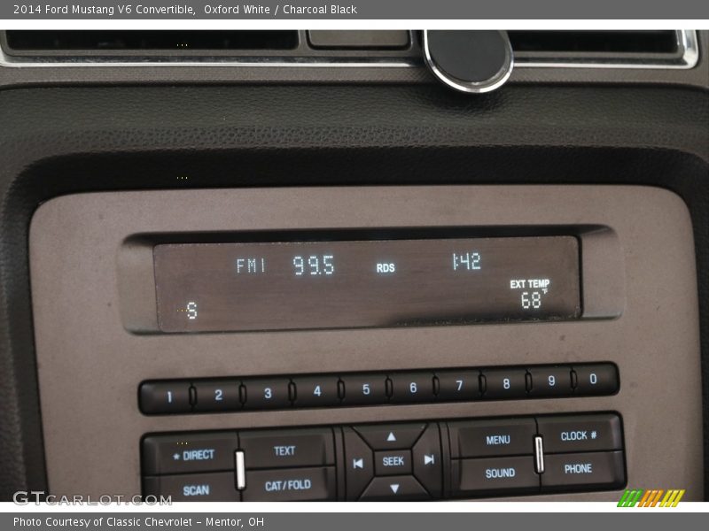 Oxford White / Charcoal Black 2014 Ford Mustang V6 Convertible