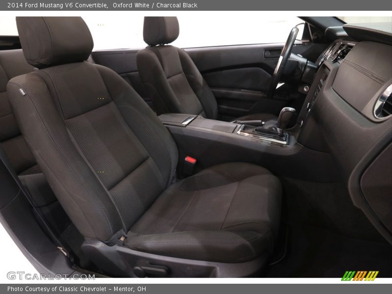 Oxford White / Charcoal Black 2014 Ford Mustang V6 Convertible
