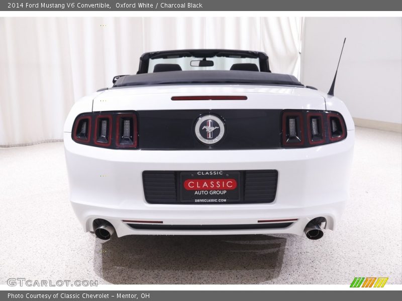 Oxford White / Charcoal Black 2014 Ford Mustang V6 Convertible