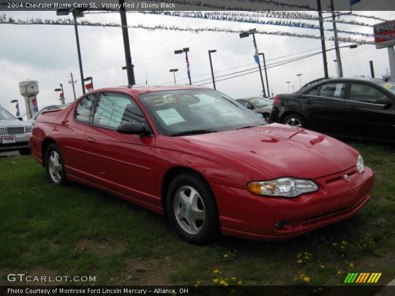 Victory Red / Ebony Black 2004 Chevrolet Monte Carlo SS