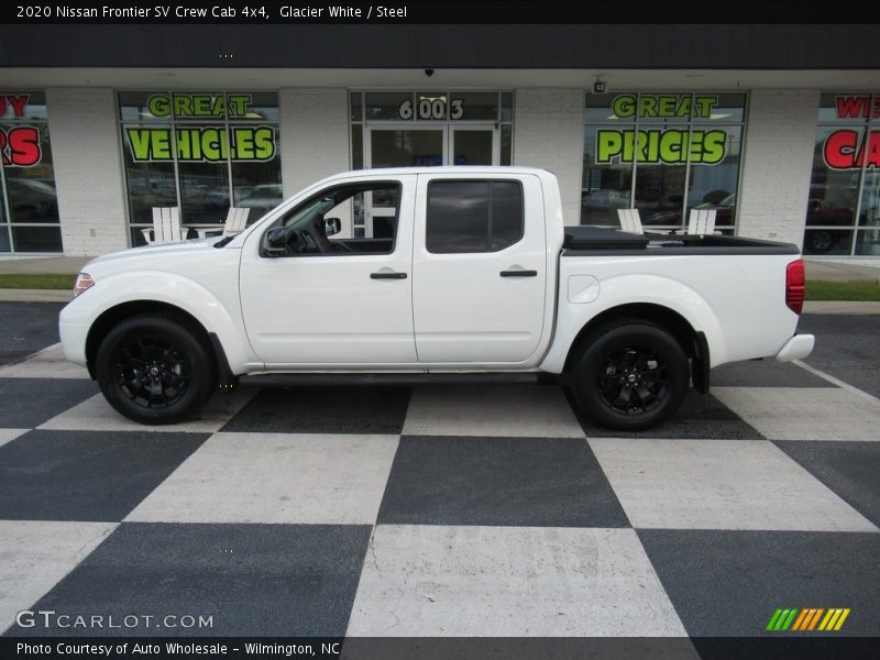 Glacier White / Steel 2020 Nissan Frontier SV Crew Cab 4x4