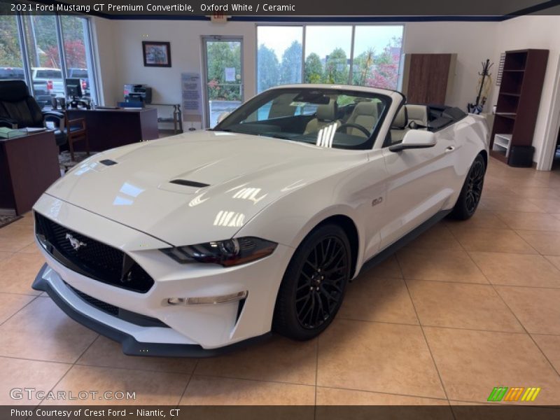 Front 3/4 View of 2021 Mustang GT Premium Convertible