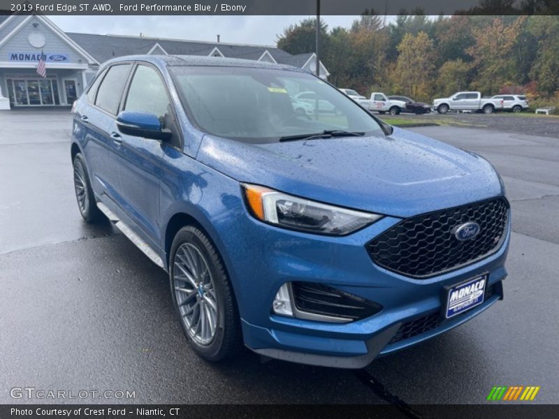 Ford Performance Blue / Ebony 2019 Ford Edge ST AWD