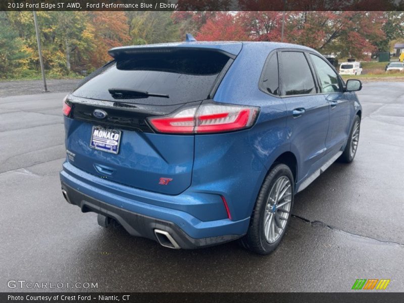 Ford Performance Blue / Ebony 2019 Ford Edge ST AWD