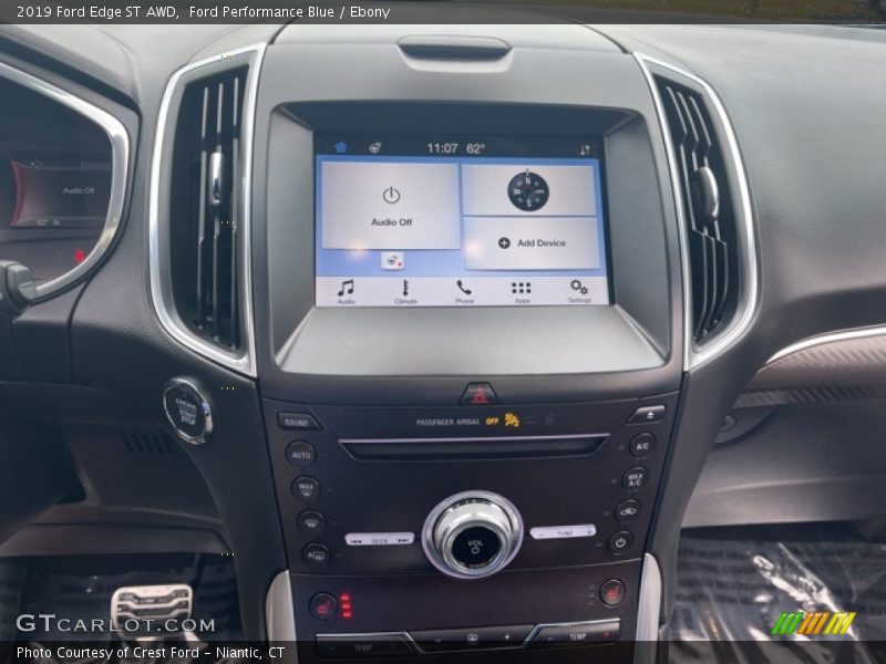 Ford Performance Blue / Ebony 2019 Ford Edge ST AWD