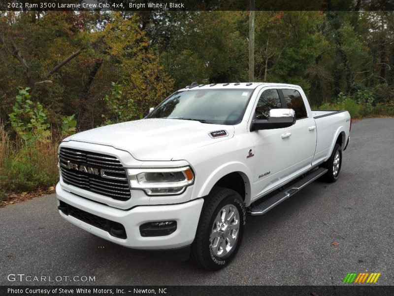 Bright White / Black 2022 Ram 3500 Laramie Crew Cab 4x4