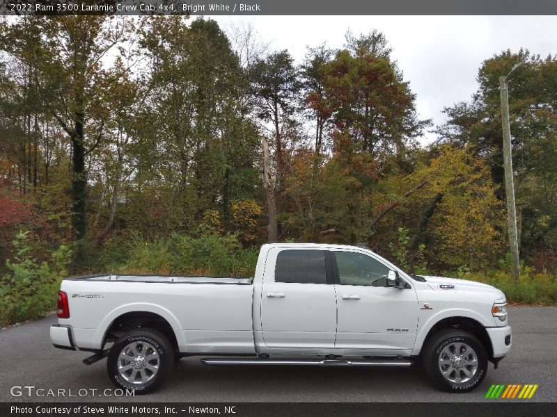 Bright White / Black 2022 Ram 3500 Laramie Crew Cab 4x4