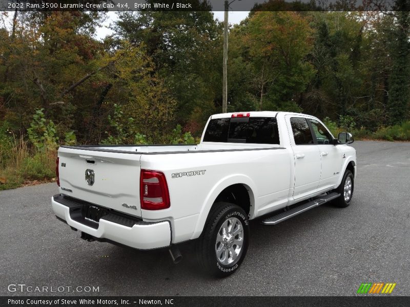 Bright White / Black 2022 Ram 3500 Laramie Crew Cab 4x4
