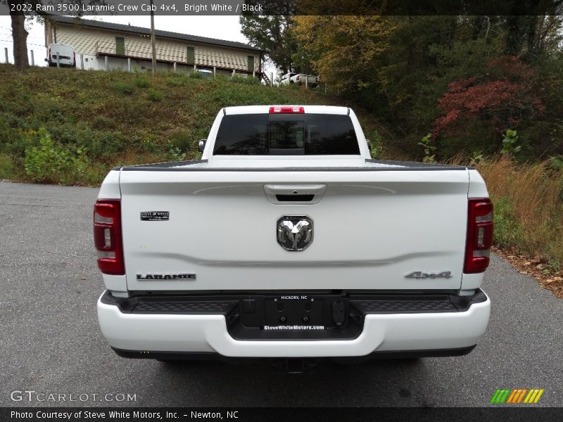 Bright White / Black 2022 Ram 3500 Laramie Crew Cab 4x4