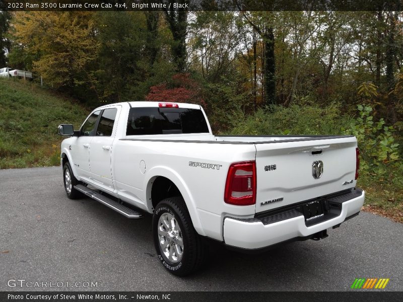 Bright White / Black 2022 Ram 3500 Laramie Crew Cab 4x4