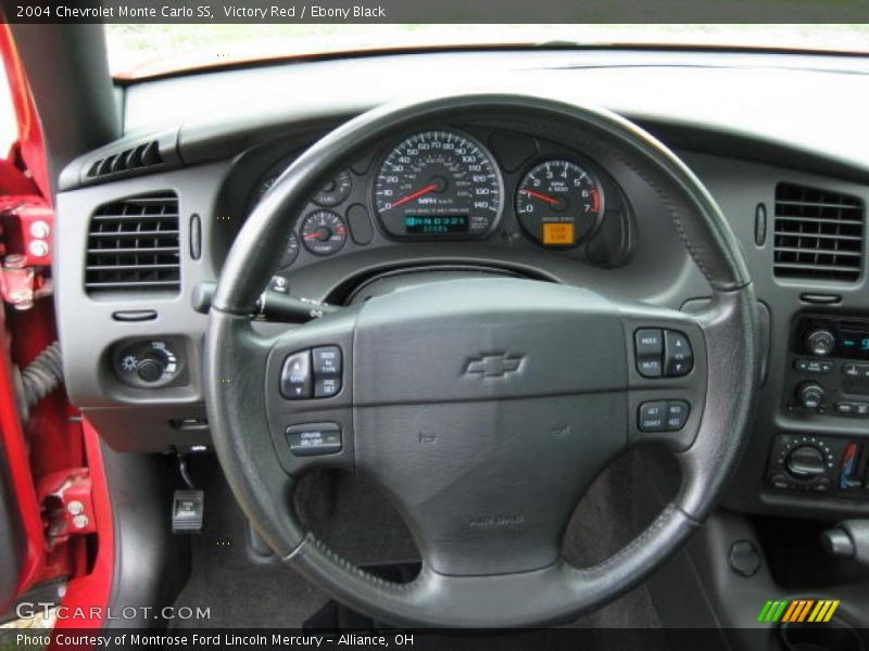 Victory Red / Ebony Black 2004 Chevrolet Monte Carlo SS