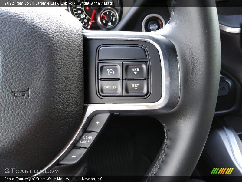 Bright White / Black 2022 Ram 3500 Laramie Crew Cab 4x4