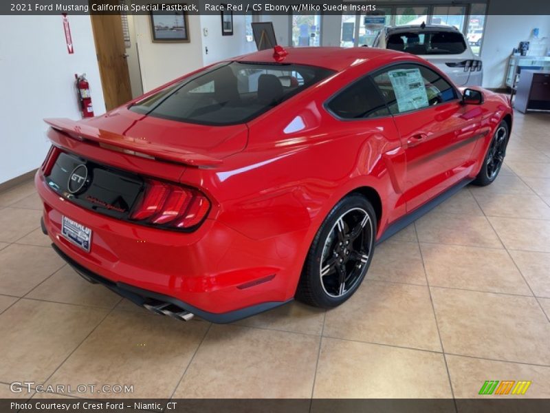 Race Red / CS Ebony w/Miko Suede Inserts 2021 Ford Mustang California Special Fastback