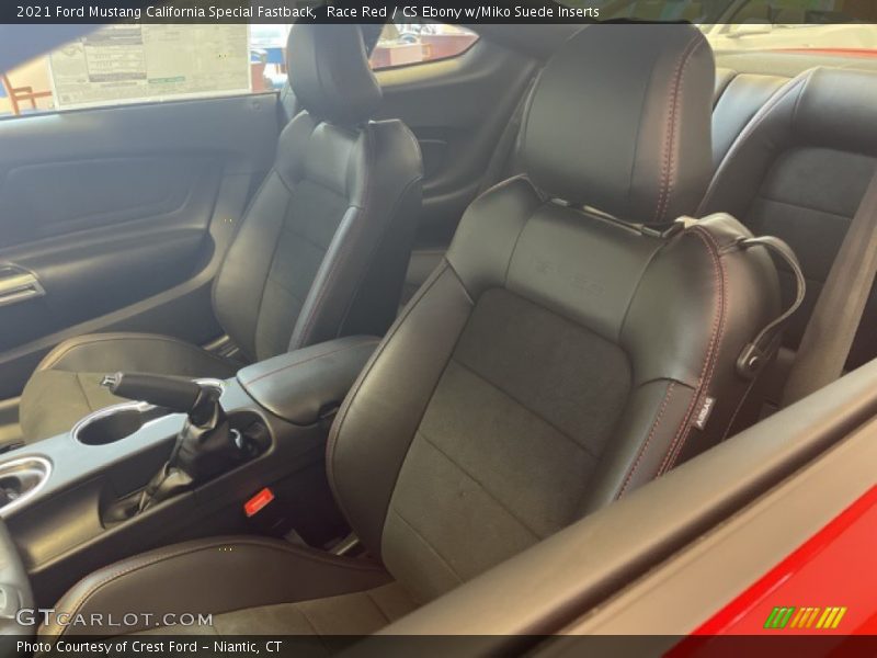 Front Seat of 2021 Mustang California Special Fastback