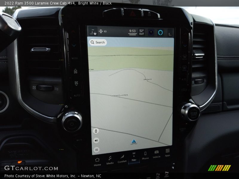 Bright White / Black 2022 Ram 3500 Laramie Crew Cab 4x4