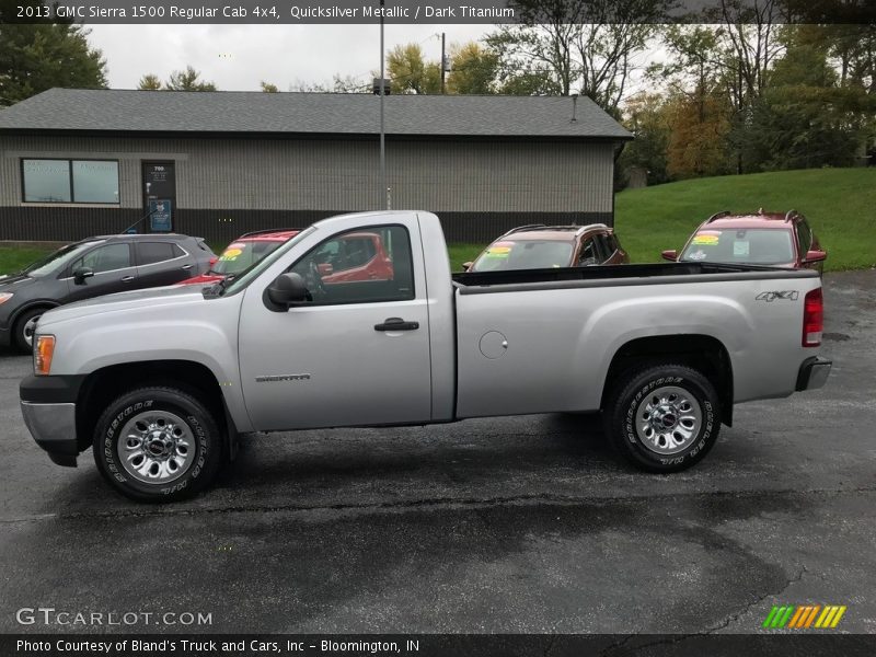 Quicksilver Metallic / Dark Titanium 2013 GMC Sierra 1500 Regular Cab 4x4