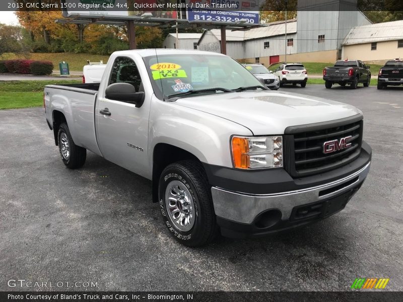 Quicksilver Metallic / Dark Titanium 2013 GMC Sierra 1500 Regular Cab 4x4