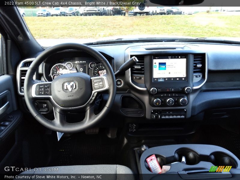 Bright White / Black/Diesel Gray 2022 Ram 4500 SLT Crew Cab 4x4 Chassis