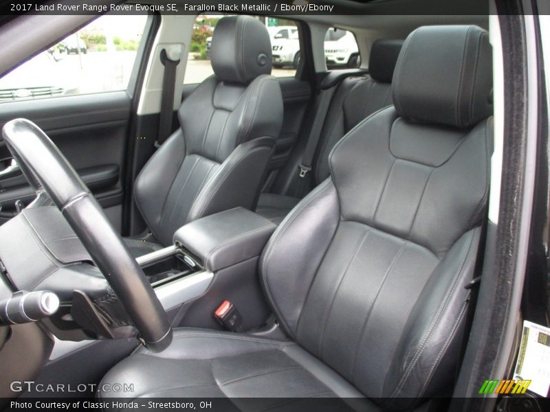 Farallon Black Metallic / Ebony/Ebony 2017 Land Rover Range Rover Evoque SE