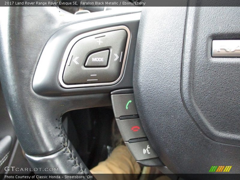 Farallon Black Metallic / Ebony/Ebony 2017 Land Rover Range Rover Evoque SE