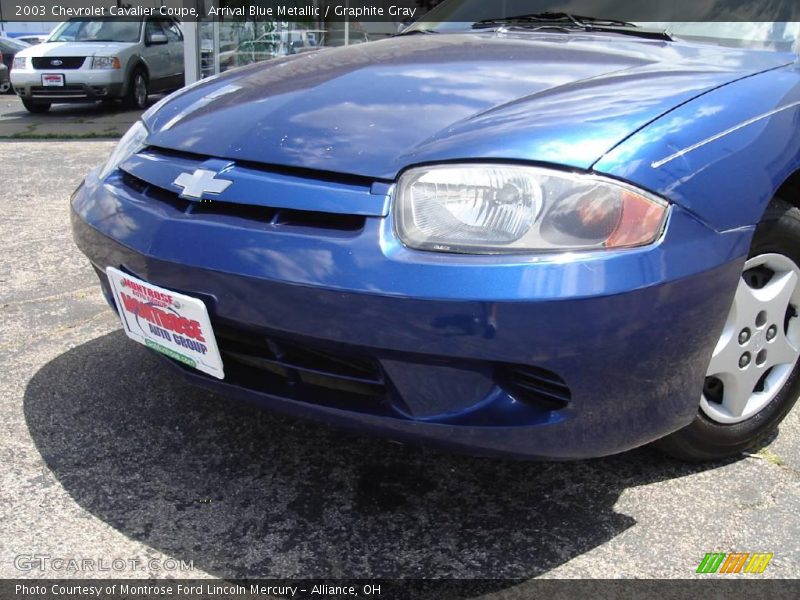 Arrival Blue Metallic / Graphite Gray 2003 Chevrolet Cavalier Coupe