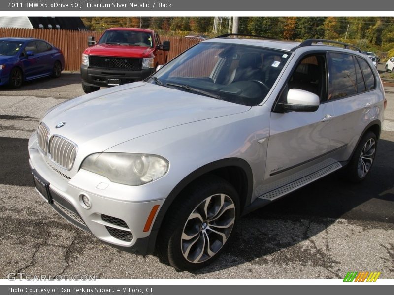 Titanium Silver Metallic / Black 2011 BMW X5 xDrive 50i