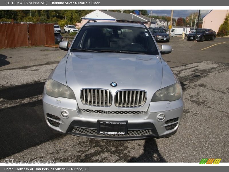 Titanium Silver Metallic / Black 2011 BMW X5 xDrive 50i
