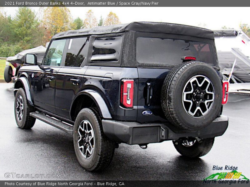 Antimatter Blue / Space Gray/Navy Pier 2021 Ford Bronco Outer Banks 4x4 4-Door