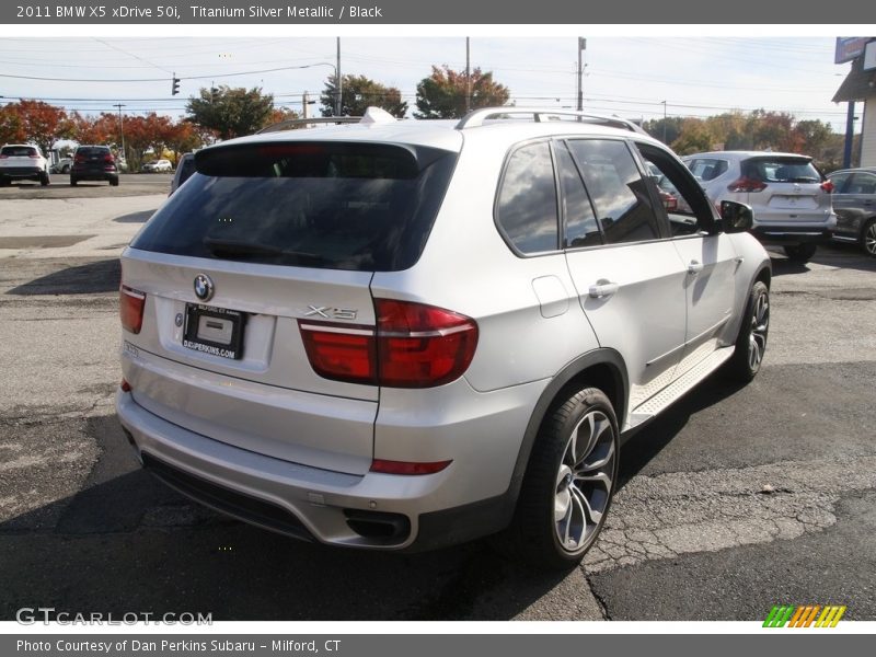 Titanium Silver Metallic / Black 2011 BMW X5 xDrive 50i