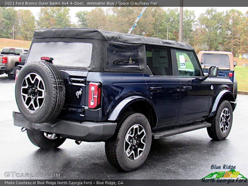 Antimatter Blue / Space Gray/Navy Pier 2021 Ford Bronco Outer Banks 4x4 4-Door