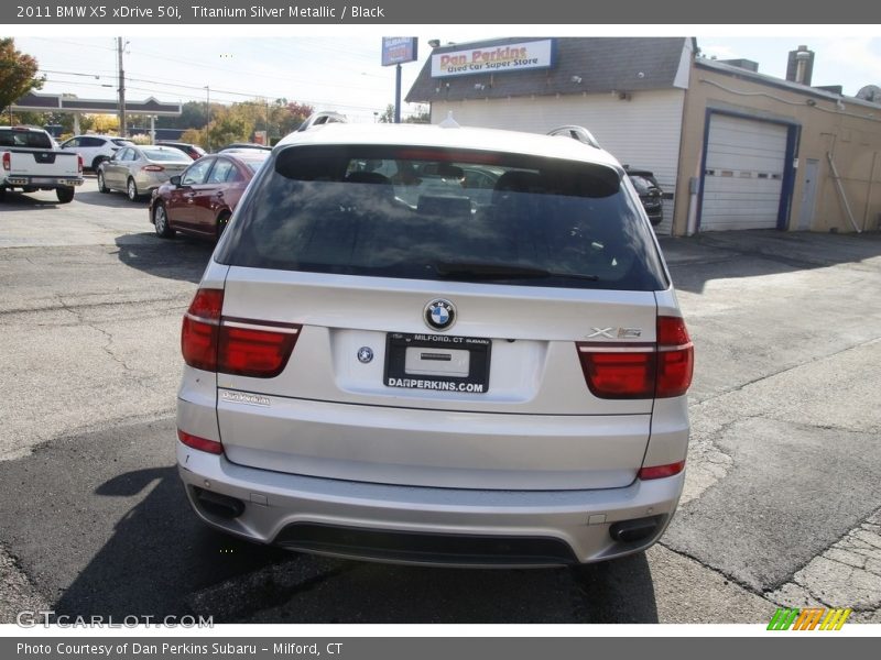 Titanium Silver Metallic / Black 2011 BMW X5 xDrive 50i