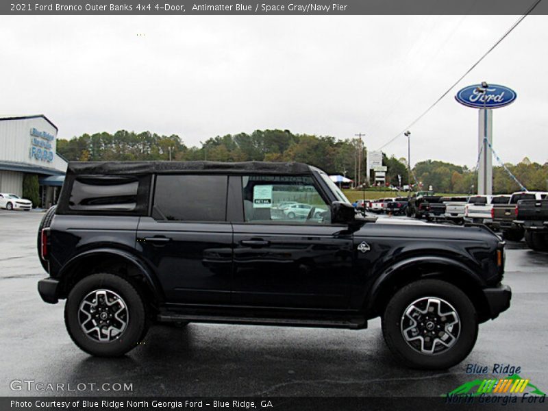 Antimatter Blue / Space Gray/Navy Pier 2021 Ford Bronco Outer Banks 4x4 4-Door