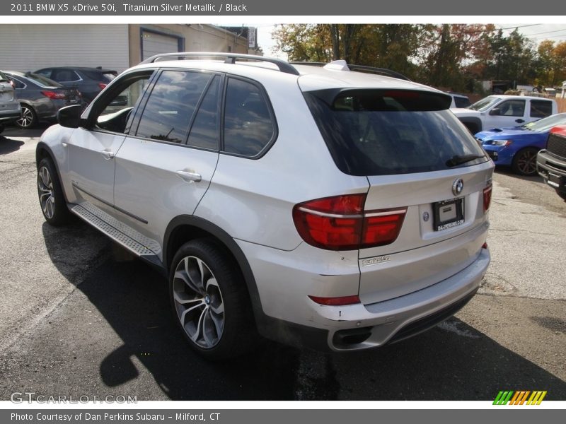 Titanium Silver Metallic / Black 2011 BMW X5 xDrive 50i