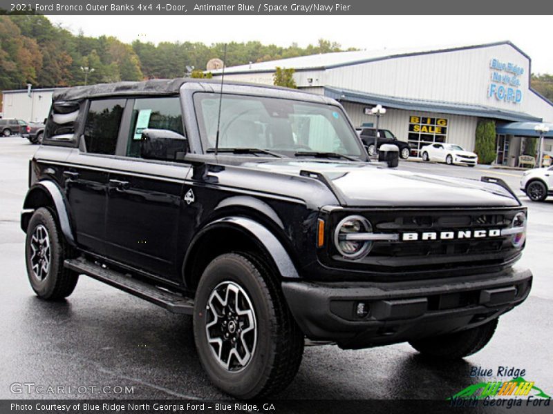 Antimatter Blue / Space Gray/Navy Pier 2021 Ford Bronco Outer Banks 4x4 4-Door