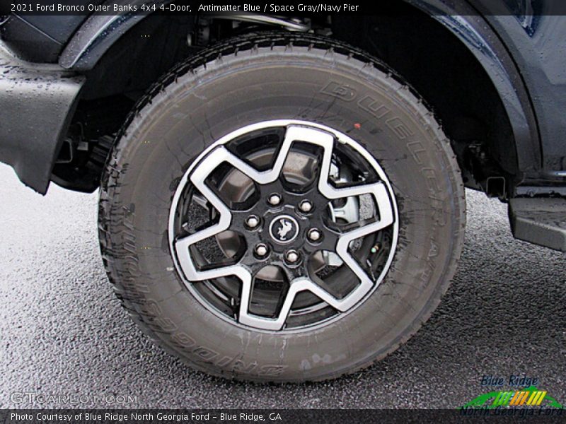 Antimatter Blue / Space Gray/Navy Pier 2021 Ford Bronco Outer Banks 4x4 4-Door