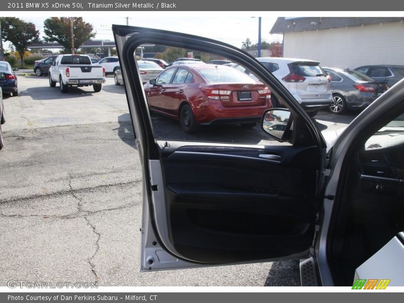 Titanium Silver Metallic / Black 2011 BMW X5 xDrive 50i