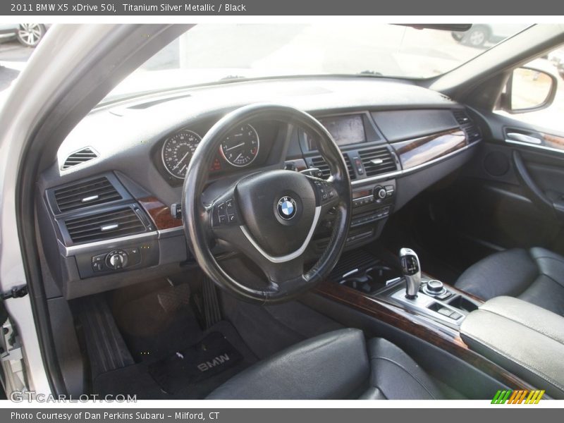 Titanium Silver Metallic / Black 2011 BMW X5 xDrive 50i