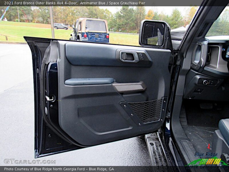 Antimatter Blue / Space Gray/Navy Pier 2021 Ford Bronco Outer Banks 4x4 4-Door