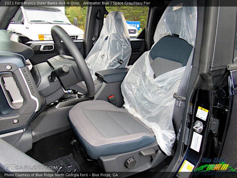 Antimatter Blue / Space Gray/Navy Pier 2021 Ford Bronco Outer Banks 4x4 4-Door