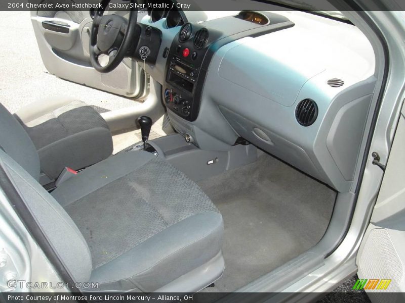Galaxy Silver Metallic / Gray 2004 Chevrolet Aveo Hatchback