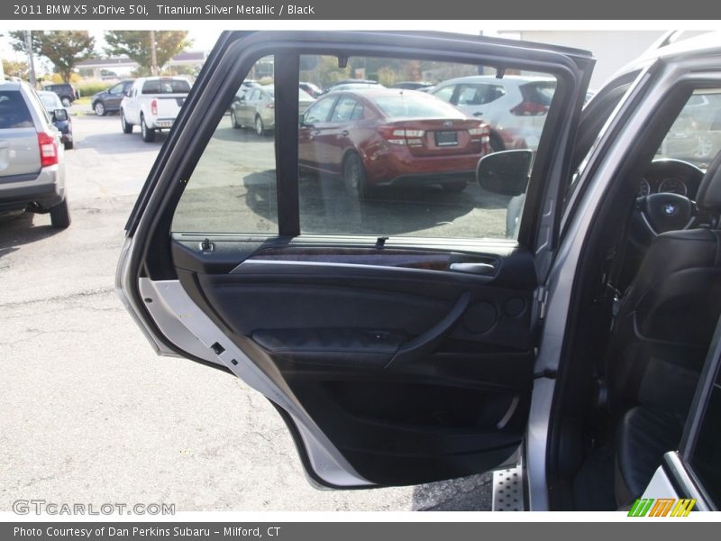 Titanium Silver Metallic / Black 2011 BMW X5 xDrive 50i