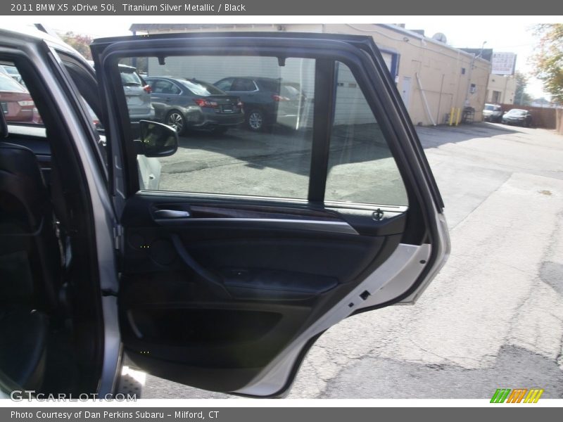 Titanium Silver Metallic / Black 2011 BMW X5 xDrive 50i