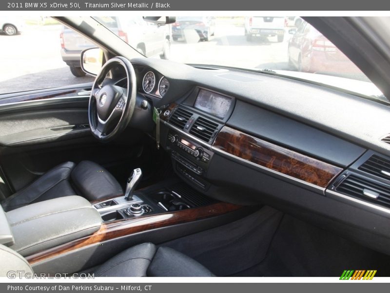 Titanium Silver Metallic / Black 2011 BMW X5 xDrive 50i