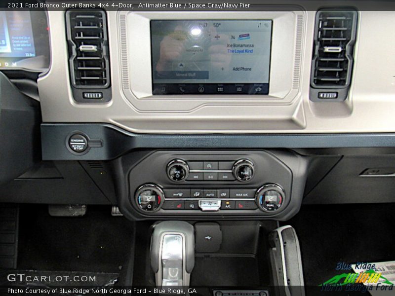 Antimatter Blue / Space Gray/Navy Pier 2021 Ford Bronco Outer Banks 4x4 4-Door