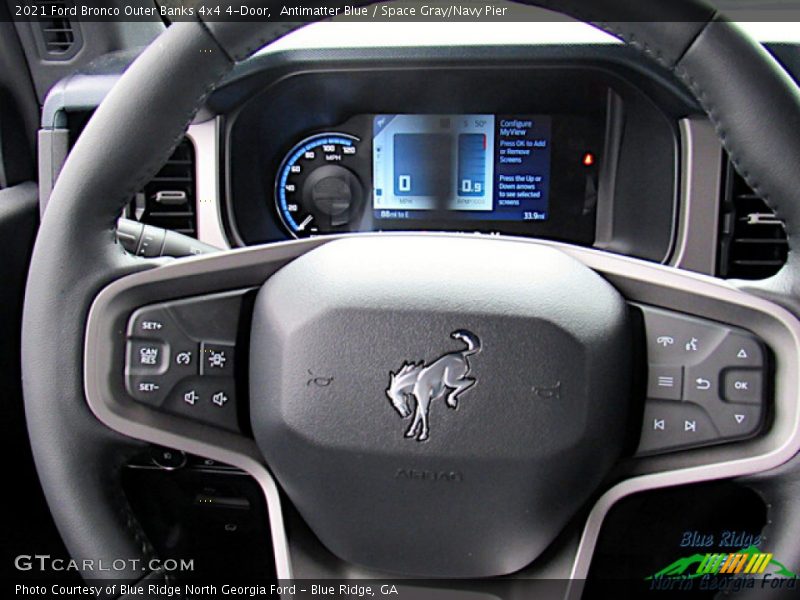 Antimatter Blue / Space Gray/Navy Pier 2021 Ford Bronco Outer Banks 4x4 4-Door
