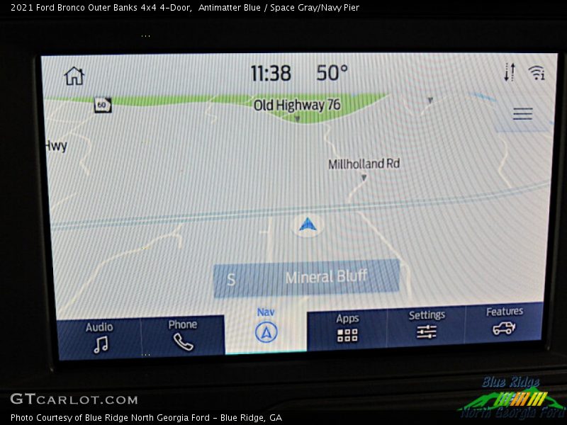 Antimatter Blue / Space Gray/Navy Pier 2021 Ford Bronco Outer Banks 4x4 4-Door