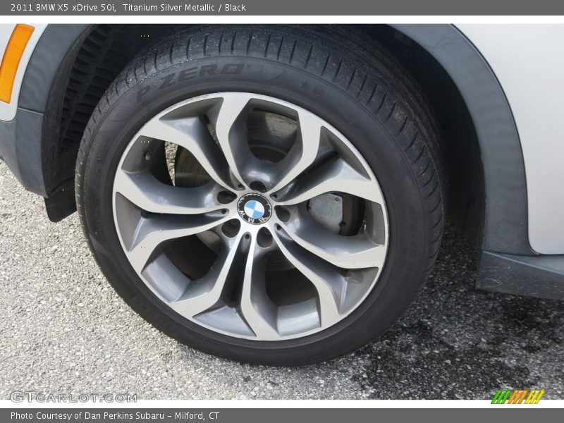 Titanium Silver Metallic / Black 2011 BMW X5 xDrive 50i