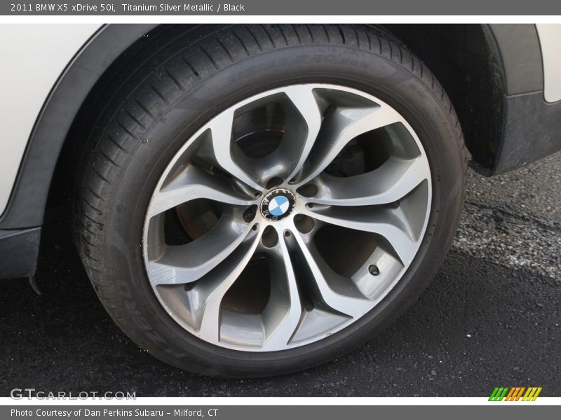 Titanium Silver Metallic / Black 2011 BMW X5 xDrive 50i