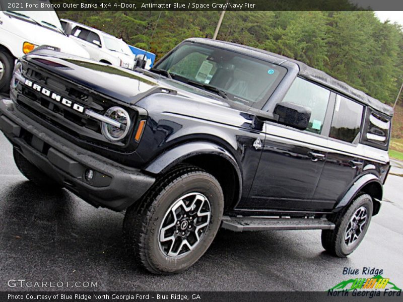 Antimatter Blue / Space Gray/Navy Pier 2021 Ford Bronco Outer Banks 4x4 4-Door
