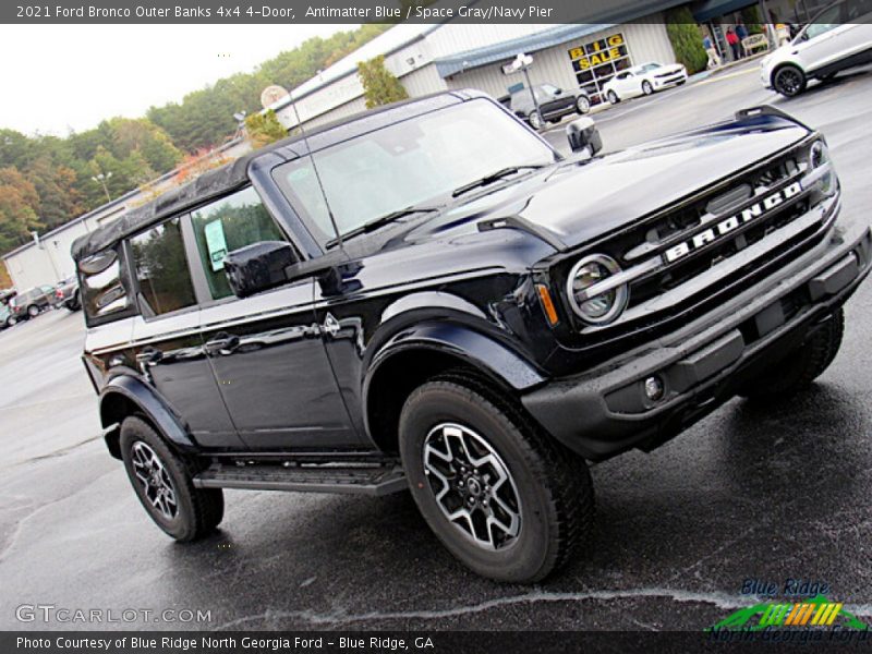 Antimatter Blue / Space Gray/Navy Pier 2021 Ford Bronco Outer Banks 4x4 4-Door
